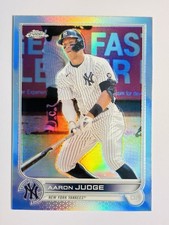 2022 Topps Baseball Chrome Aaron Judge Refractor #99 NY Yankees⭐️3 MVP🏆62HR’s🔥