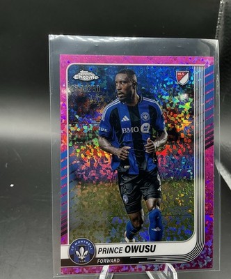 2025 Topps Chrome Mls - Prince Owusu #162 Pink Mini-Diamond Refractor /250