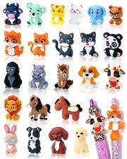23PCS 3D Animal Silicone Focal Beads for DIY Crafts