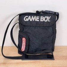 VTG 1989 Nintendo Original Game Boy Black Carrying Case Soft Shoulder Bag Pouch