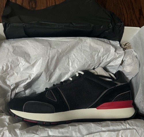 Emporio Armani Black/Off White Sneakers Men’s Size US 8 NIB $375 - Picture 11 of 15