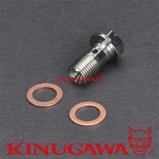 Turbo Oil Feed Bolt M10*1.25mm with 1.5mm restrictor TF035 TD04 TD04HL