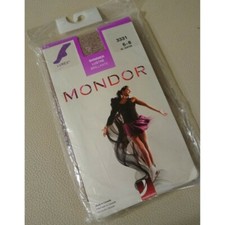 Mondor Footed 6-8 Lurex Shimmer Luster Brilliant Suntan Tights 3331 Hosiery