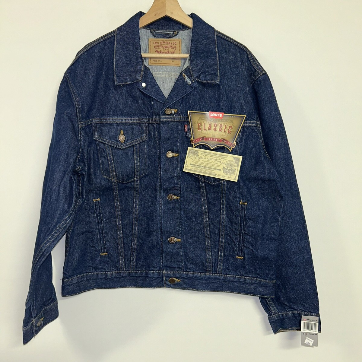 506冊限定 Levi's VINTAGE DENIM JACKETS TYPE Vintage 1990's Levi's 506 Denim Jacket, Deadstock NWT, Size
