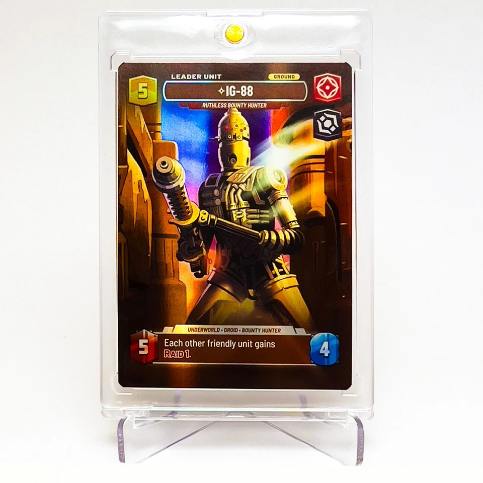 Star Wars Unlimited ⟡ IG-88, Ruthless Bounty Hunter - Showcase Foil - Mint - Image 2 of 2
