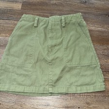 Harper Heritage  Jean Mini Skirt, SizeXS Green