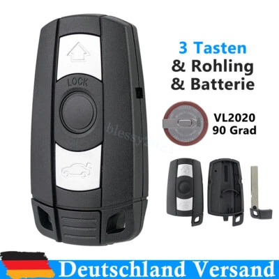 Auto Schlüssel Gehäuse für BMW E90 E91 E92 E84 E60 E61 + Batterie Akku VL2020
