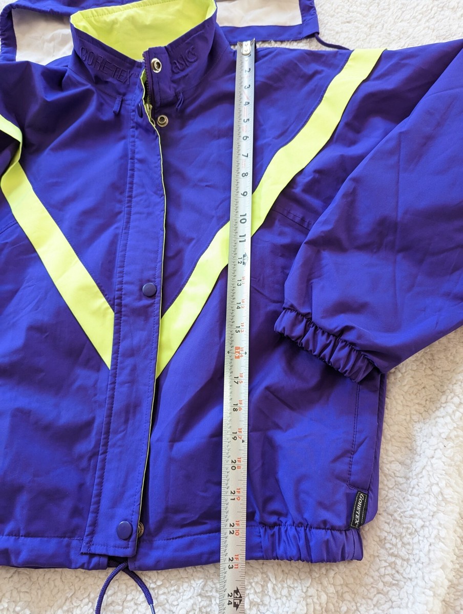 Vintage 80s / 90s Asics Gore-Tex Windbreaker Jacket Purple Running