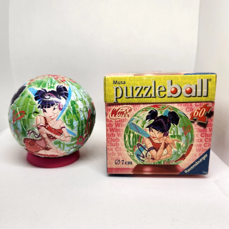 Lot of 10 Rare 2006,2008 Winx Club Ravensburger 3D Ball 60 PCS Jigsaw Puzzles - image 2 of 4