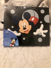 New Walt Disney Mickey Mouse 8.5 x 8.5 Black Scrapbook Album Factory Sealed