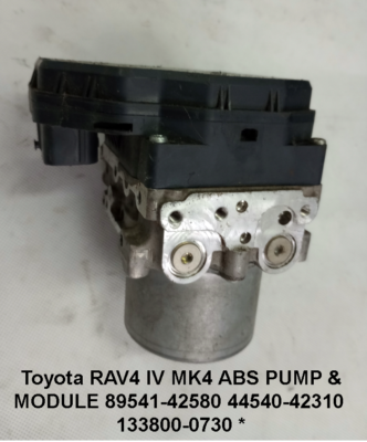 Toyota RAV4 IV MK4 ABS PUMP & MODULE 89541-42580 44540-42310