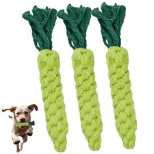 3PCS Green Woven Pet Chew Set Dog Chew Accessories Cat Interactive Chews Safe...