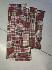 Pottery Barn Kids "Red/Brown Plaid" Blackout 44 X 63 Drapes - Set of 2