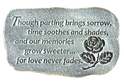 Memorial mold plaster concrete cement rose casting mould 16'' x 10'' x 3/4''