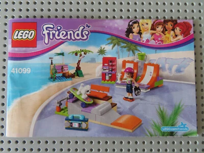 LEGO Friends 41099 - Heartlake Skatepark   kpl. +  Anleitung + Figuren - Bild 1 von 4