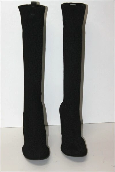 GUESS Bottes Compensées Stretch Elastiqué Imprimé Noir T 41 TTBE - Photo 3/4