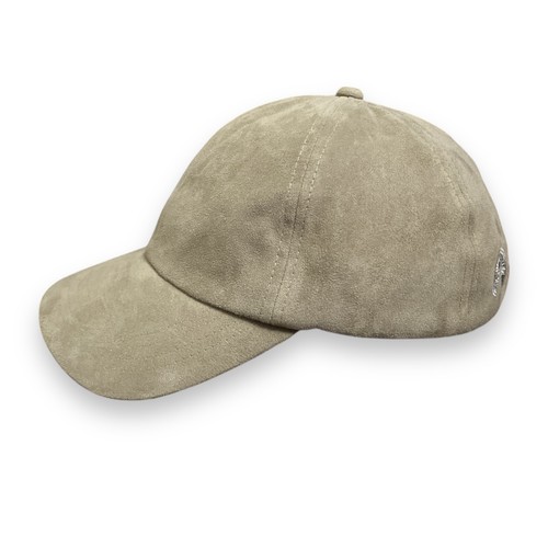 Impermeable by Weatherproof Mens Gray Beige Microsuede Suede Baseball Hat Cap - Picture 2 of 7