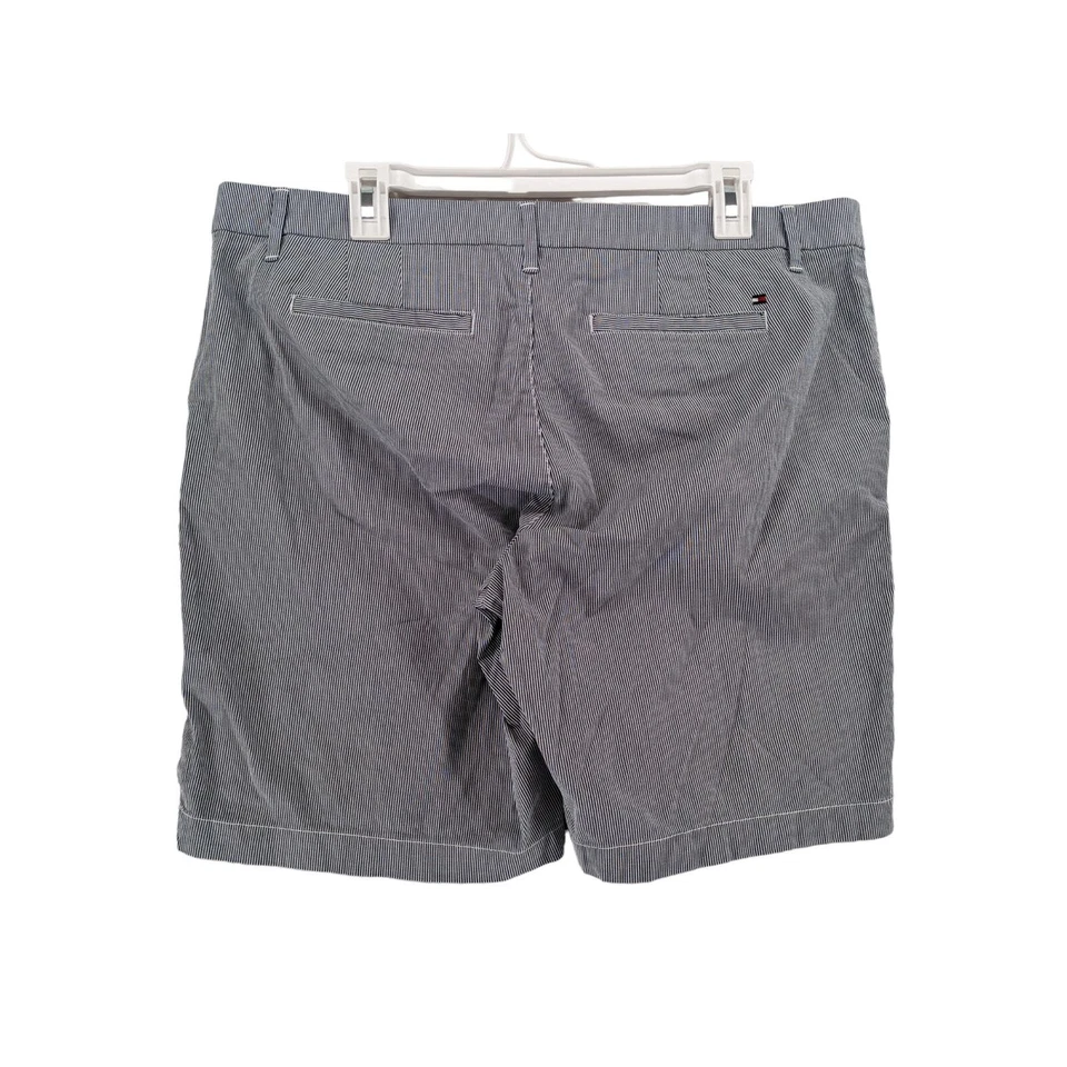 Tommy Hilfiger Classic Chino Shorts 14 Gray Golf Mid Rise Long Flat Front Office - Image 2 of 4