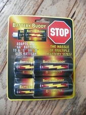 BRAND NEW AND FACTORY SEALED BATTERY BUDDY 2 C AND 2 D ADAPTER CONVERTER