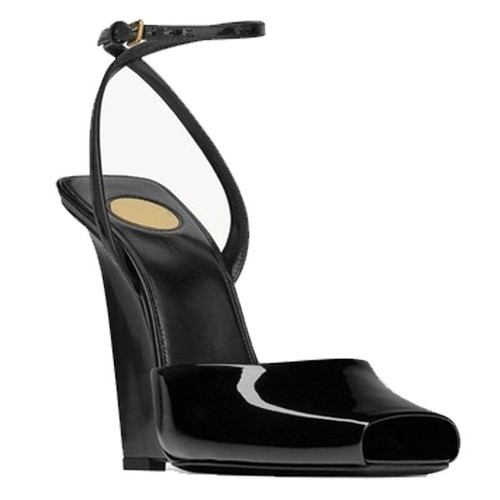 Women's Peep Toe Sandals Roman Shoes Sexy Wedge Heel Fashion Oversize Formal - Bild 9 von 30