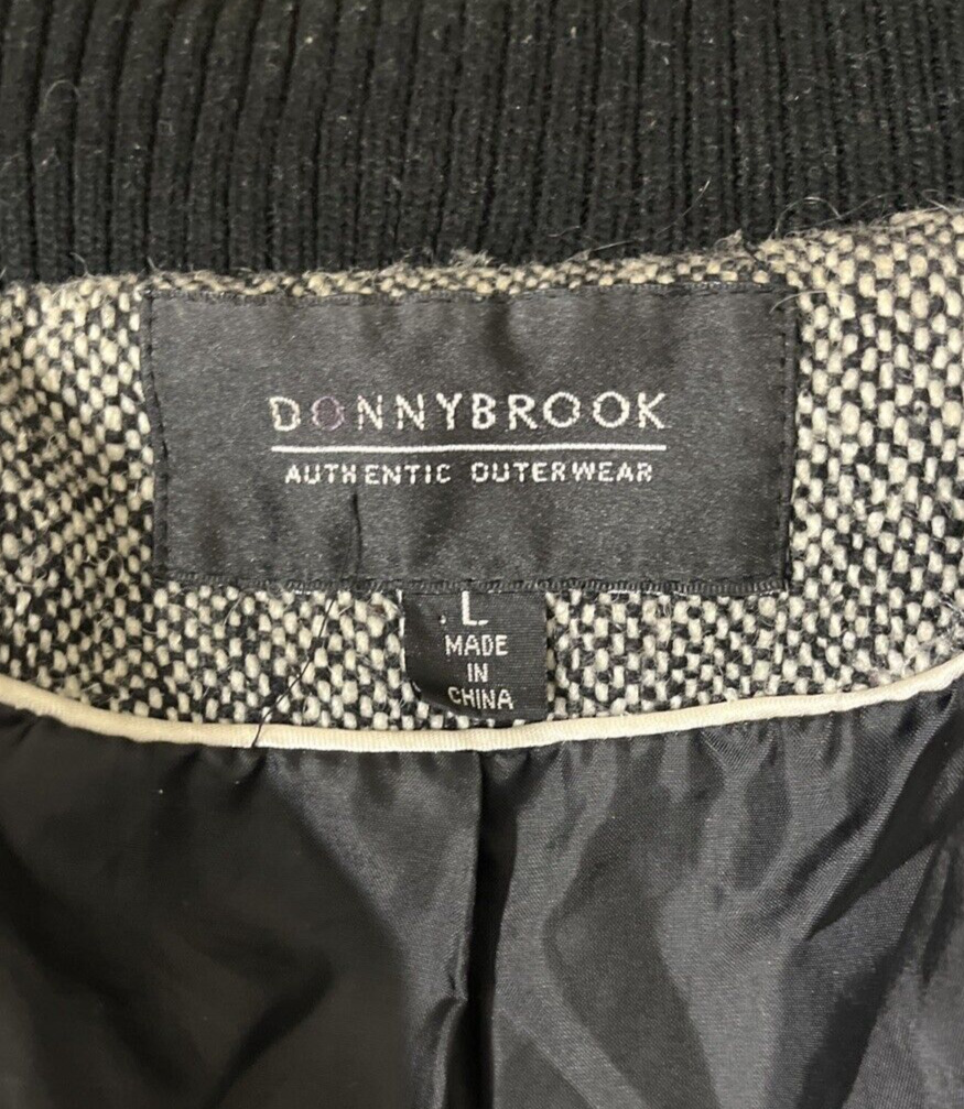 Donnybrook Authentic Outerwear Black White Belted… - image 9