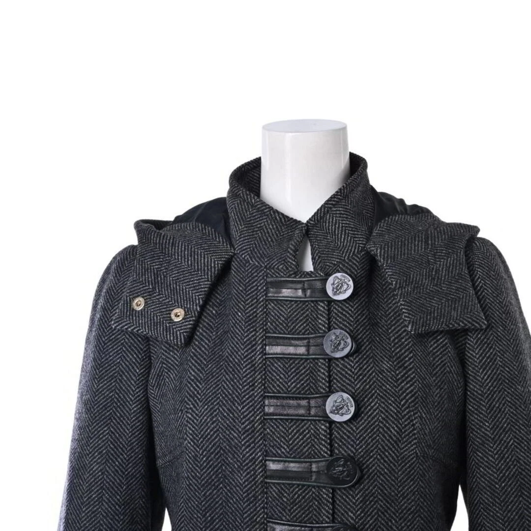 Gucci tweed giacca con cappuccio bluson donna