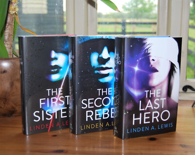 The First Sister Trilogy by Linden A Lewis SIGNED & MATCHED NO. GOLDSBORO HB Set