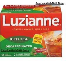 Luzianne Decaffeinated Tea (96 ct.), SEALED ITEM!! FAST SHIP!!!