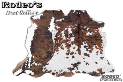 Superior Quality Rodeo Cowhide Rugs Value Combo Sets Large Size 2 pcs