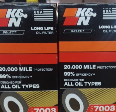 K&N SO 7003 Engine Oil Filter Fits Chevrolet Olds Cadillac Lot Of 4