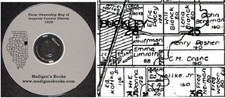 Iroquois Co Illinois IL plat book genealogy Watseka  history land owners CD