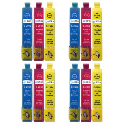 12 C/M/Y Ink Cartridges XL for Epson Expression Home XP-245 XP-332 XP-352 XP-442 712395250082 | eBay