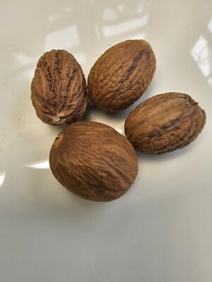 Nutmegs whole shelled seed, organic and grown in Grenada. Very strong flavor.