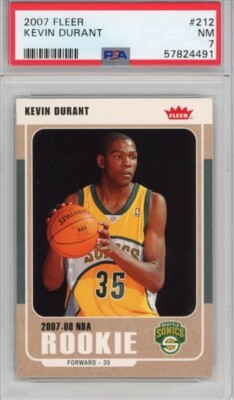 2007-08 Fleer - 2007-08 NBA Rookie Kevin Durant #212 (RC) for sale 