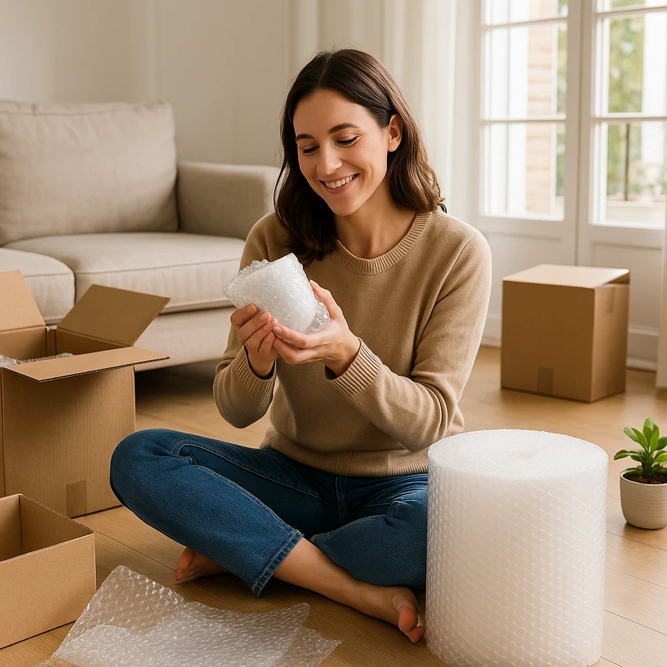 100 feet Bubble Cushioning Wrap Roll Small Bubble 12" Wide Perforated Every 12" - Image 4 of 4