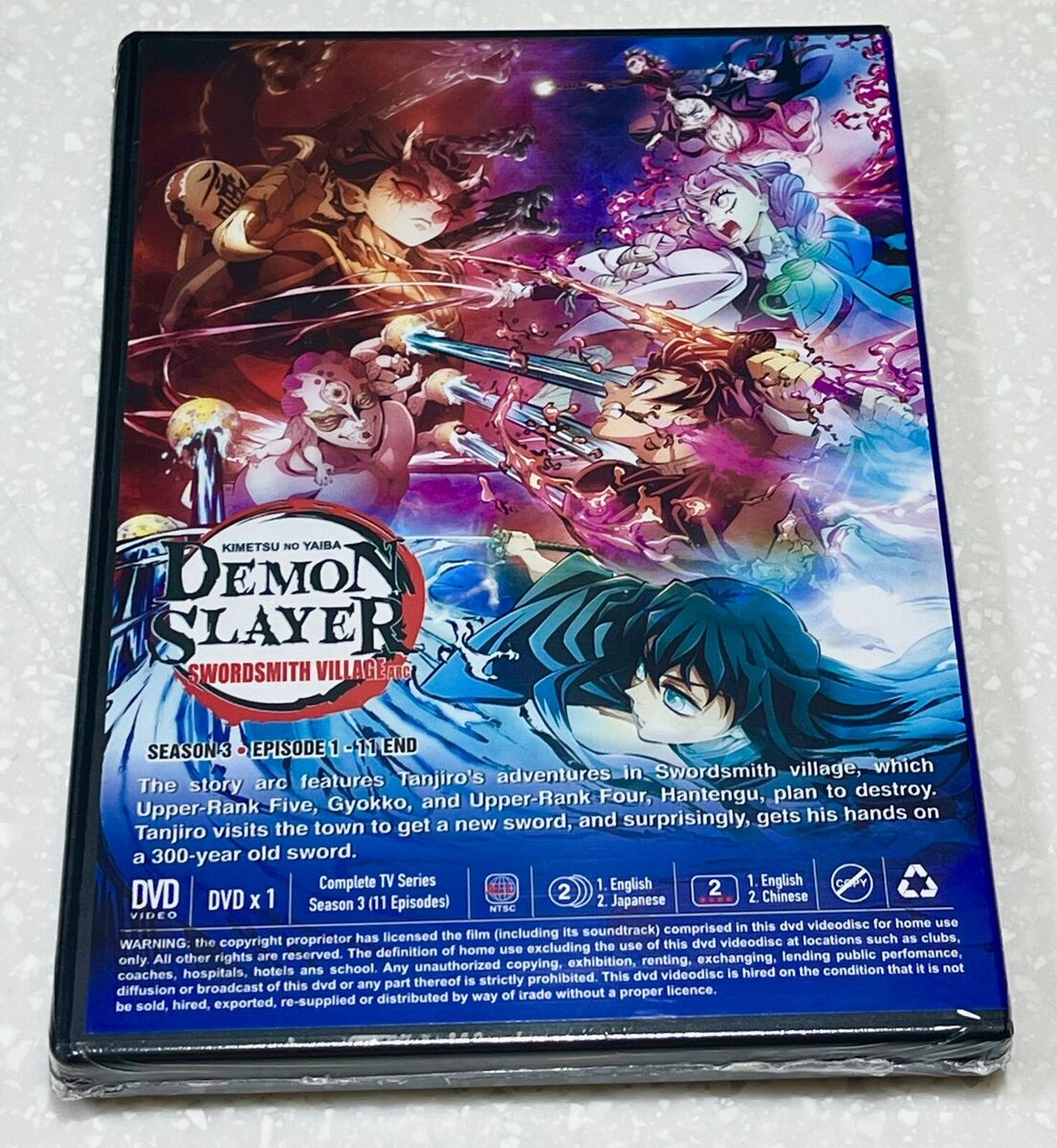 English dubbed of Demon Slayer/Kimetsu No Yaiba Season 3 (1-11End) Anime DVD