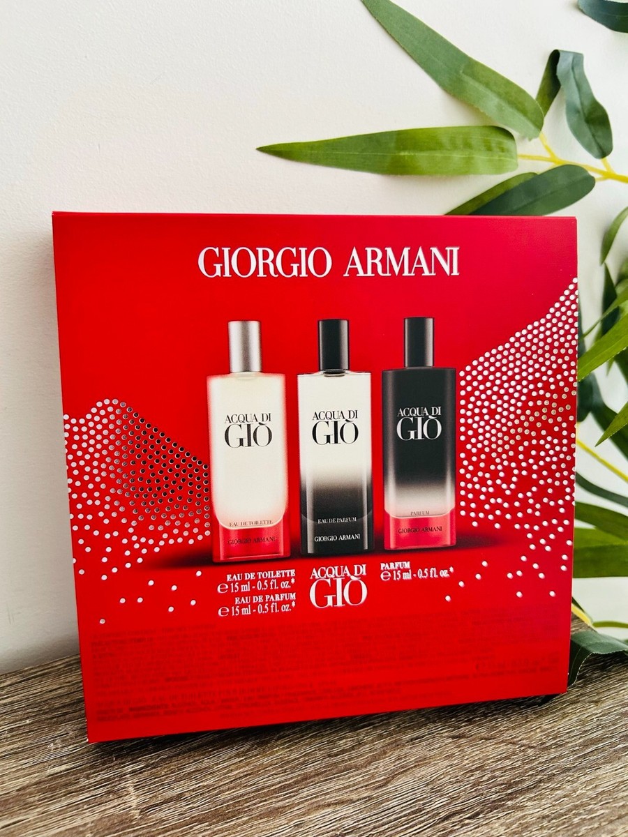 Giorgio Armani Acqua di Giò 15ml Trio Gift Set Holiday 2024 EDP