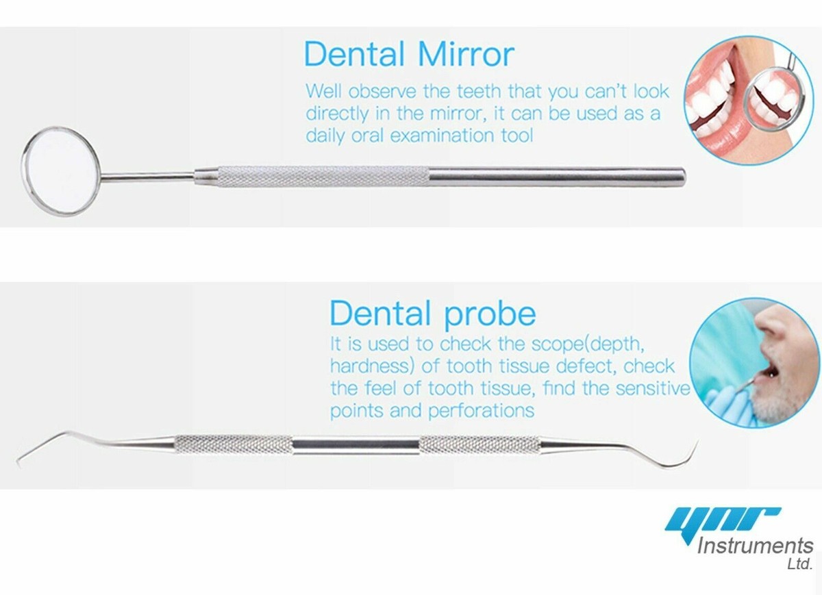 Plaque Remover For Teeth YNR Dental Tool Set - Tooth Scaler & Scraper ...