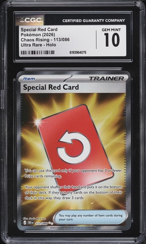 Special Red Card graded CGC 10 for sale on eBay