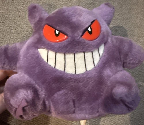 Gengar Plush Pokémon Vintage Hasbro GameFreak Nintendo 6" Stuffed Toy 1998