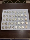 1964  (PHILADELPHIA MINT) WASHINGTON SILVER QUARTERS 40 COIN ROLL