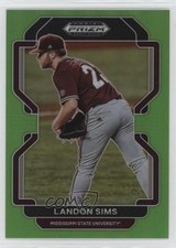 2022 Panini Prizm Draft Picks Lime Green Prizm 75/75 Landon Sims #PDP34 0ud4
