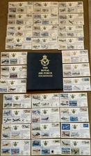 Album of 30 RAF Covers (Full Set) - 75th Anniversary of The RAF - All CO Signed