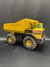 Vintage 1993 Tonka Mighty Diesel Yellow Dump Metal Diecast Truck Made in USA