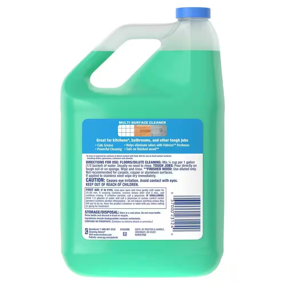 Mr. Clean Liquid All Purpose Cleaner, Meadows and Rain, 128 fl oz