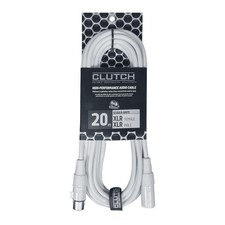 3-Pin XLR Male to Female Balanced Cable 20' Feet White Color Mic Connector Cord