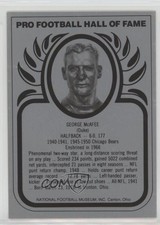 1988-2013 Pro Football Hall of Fame Metallic George McAfee HOF 0q3