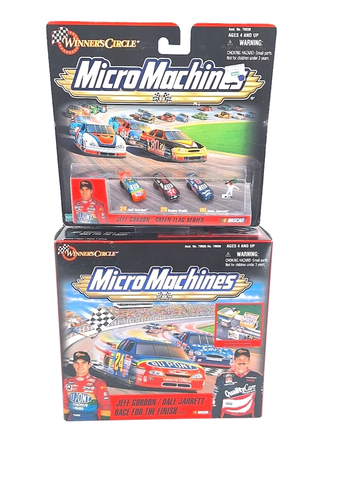 Micro Machines Jeff Gordon/Dale Jarrett Race For The Finish & More Cars NASCAR - Image 2 of 4