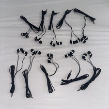 Black 3.5mm Headphones / Earbuds - Bulk Of 10