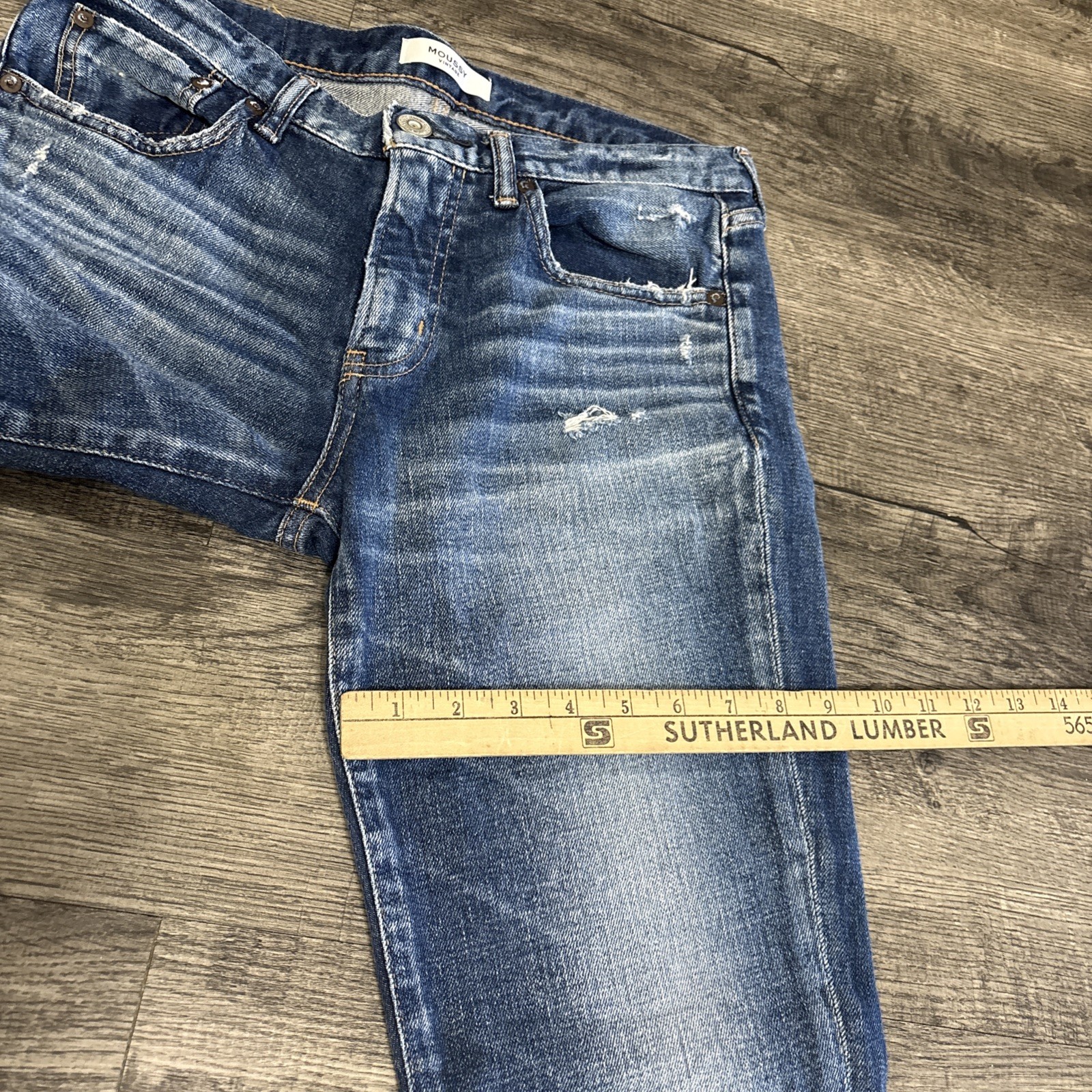 MOUSSY VINTAGE Women's Distressed Skinny Jeans Denim 28 Fits 30 X 26 - View 11